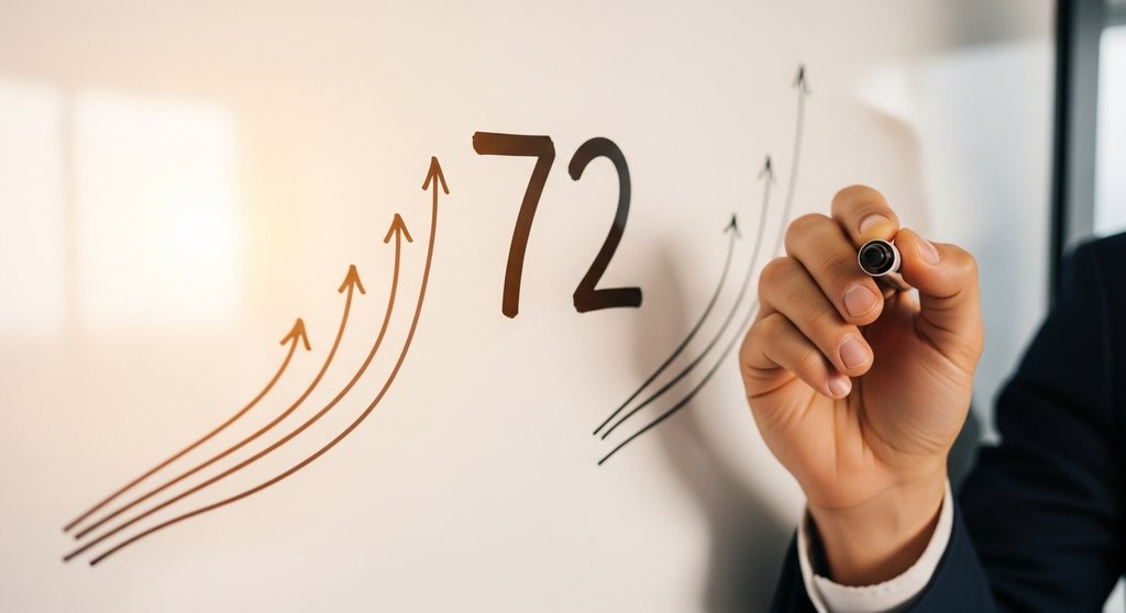 The Rule of 72 Works Better Than You Think at High Rates